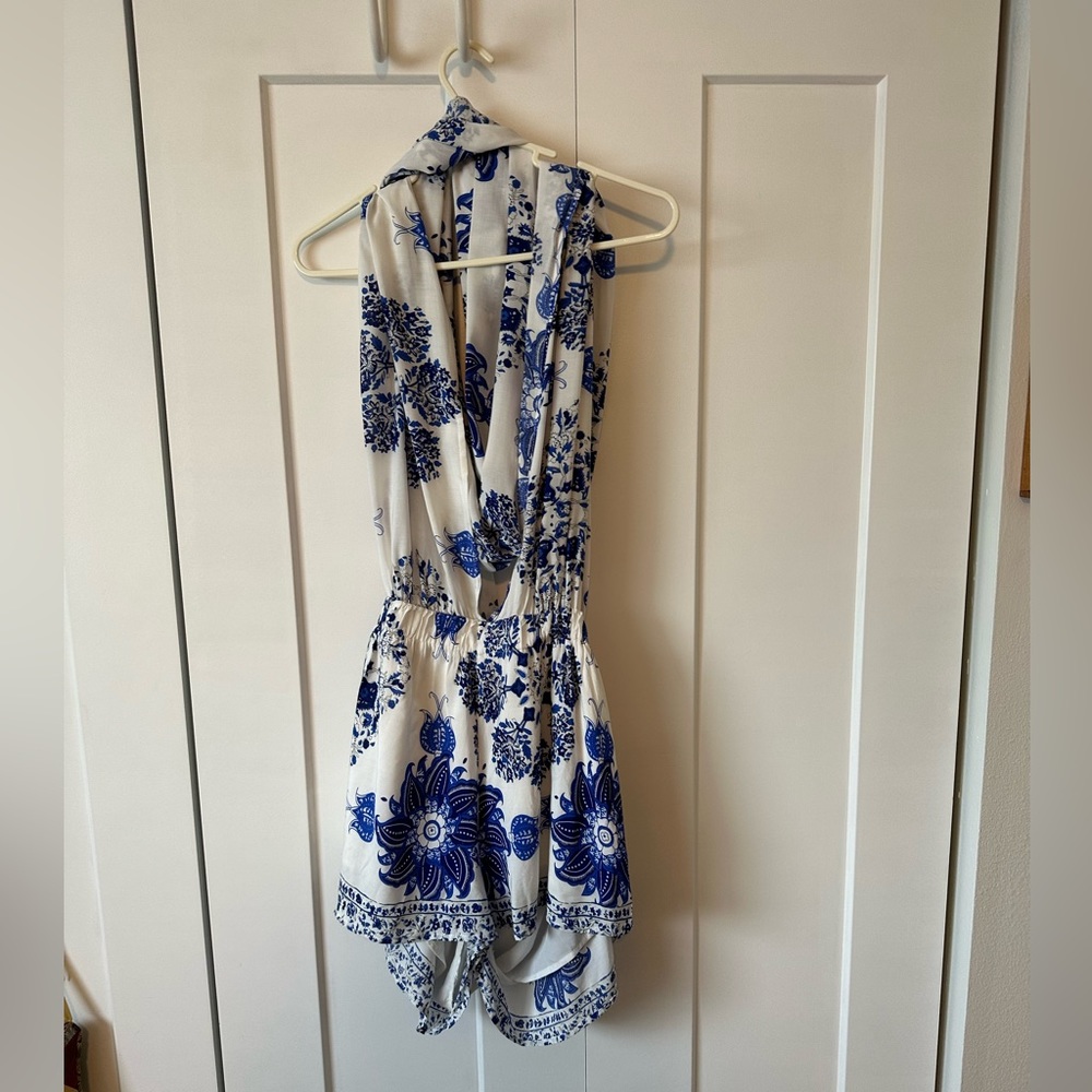Wrap up boho romper